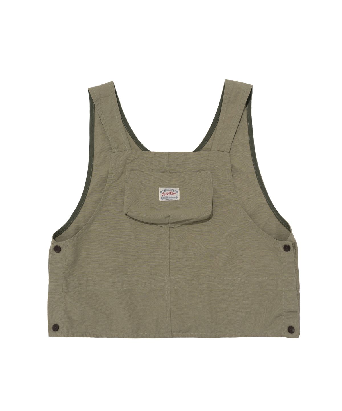 카고브로스 포 우먼(CARGOBROS FOR WOMAN) 아웃 포켓 아메카지 점프수트 투피스 오버롤 셋업 (카키)