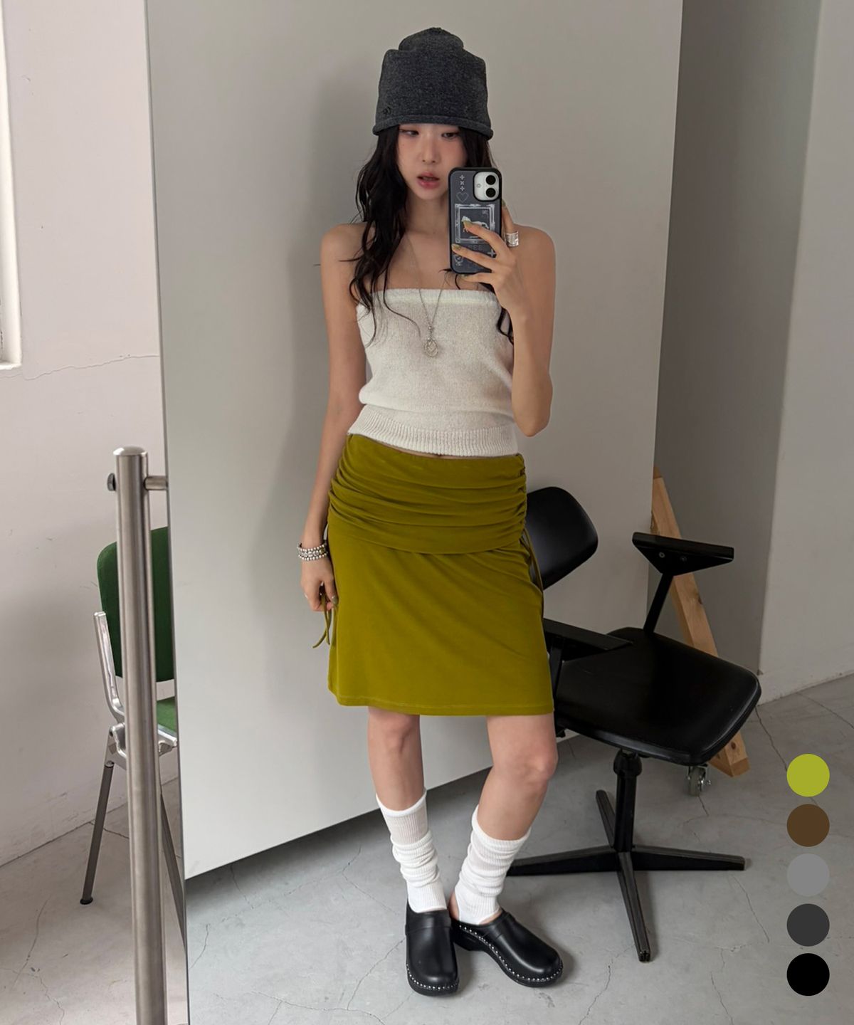 씨타(CITTA) Every Day Comfort Midi Skirt_CTS627(5color)