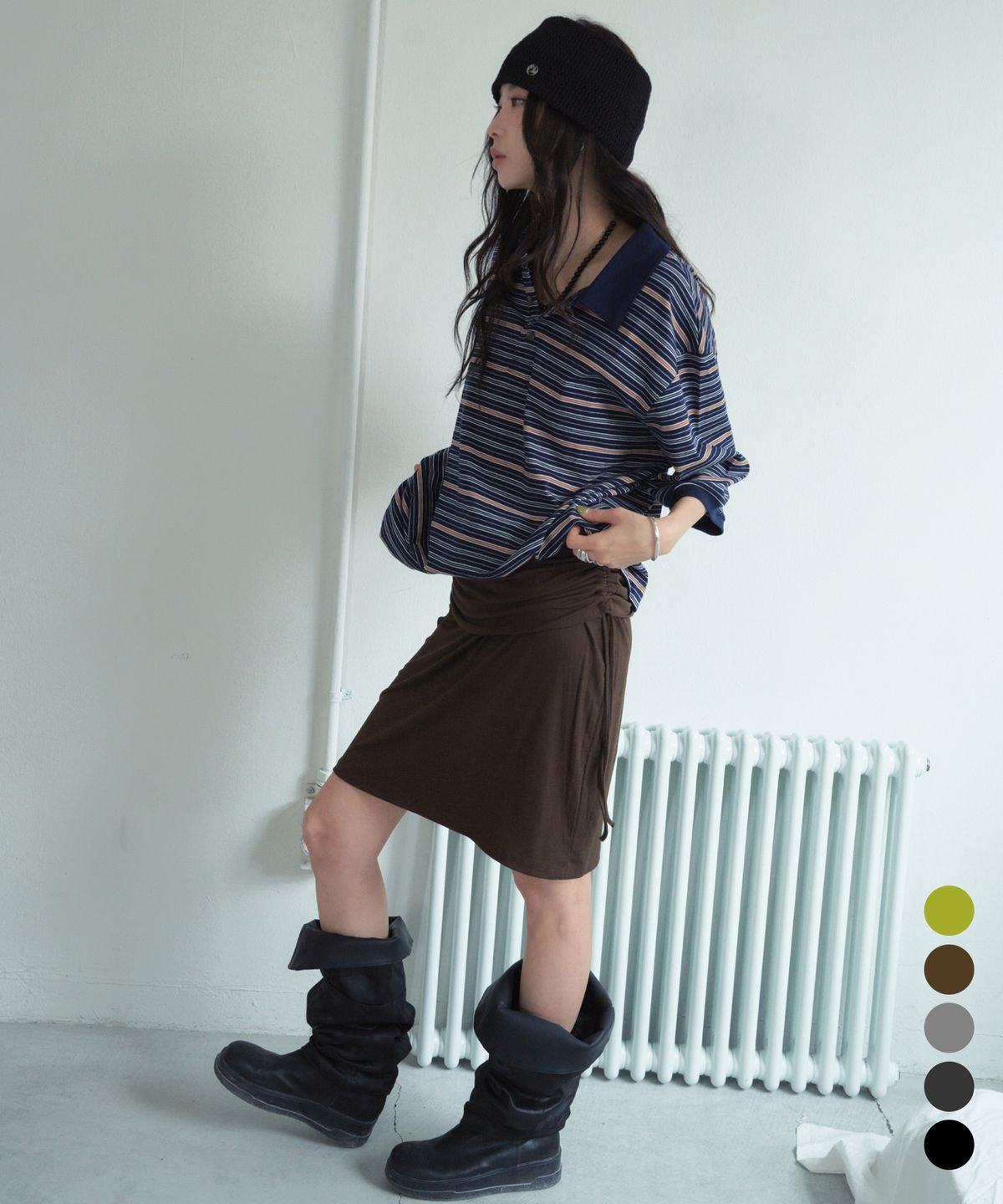 씨타(CITTA) Every Day Comfort Midi Skirt_CTS627(5color)