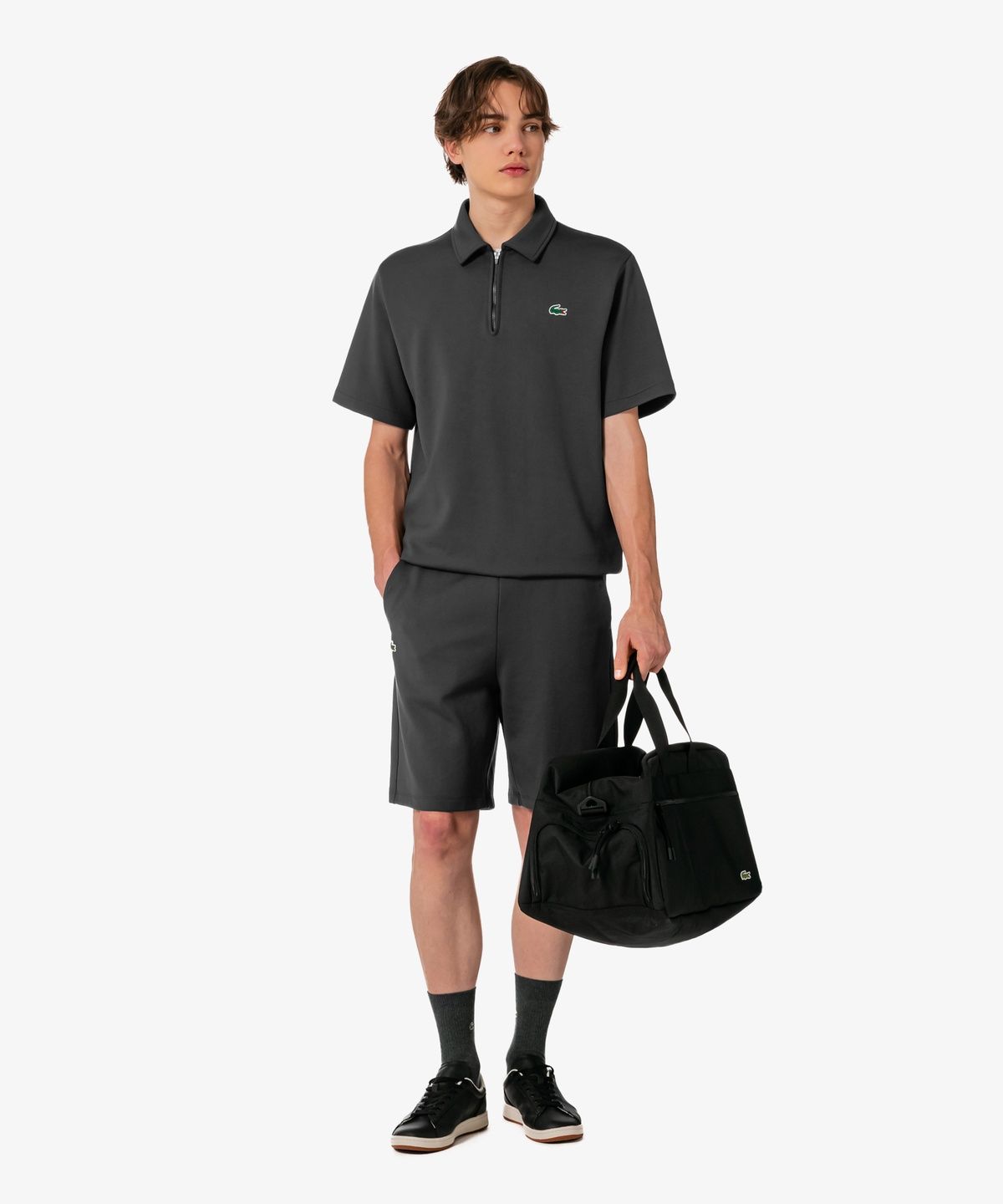 라코스테(LACOSTE) 남성 에어 저지 셋업 반집업 SH624E-56G S5T