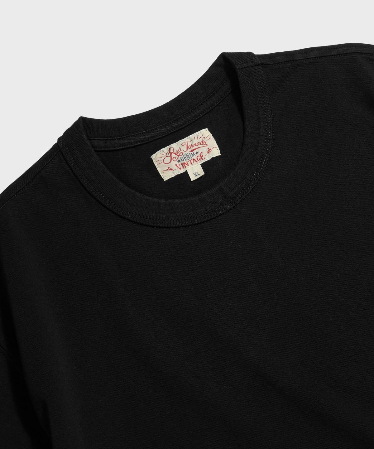 레드토네이도(RED TORNADO) 9.5oz Cotton Basic Tee Black