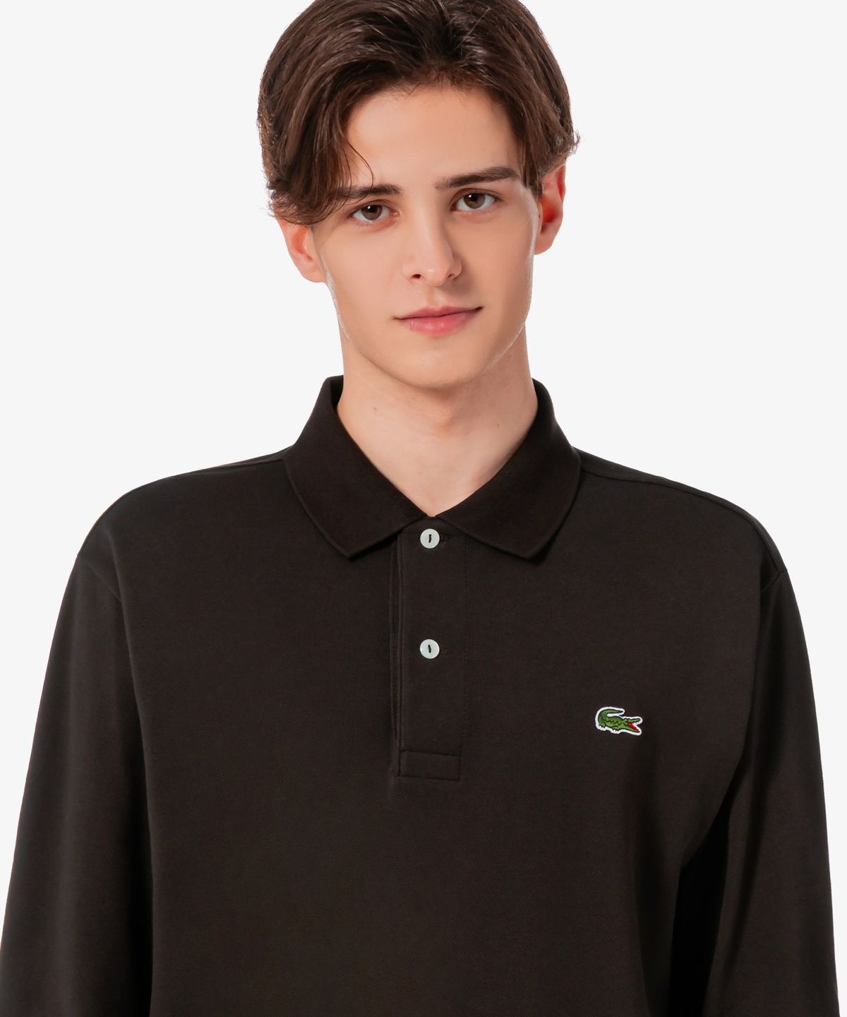 라코스테(LACOSTE) 남성 프렌치 레귤러핏 베이직 긴팔 폴로 셔츠 PH732E-56G SKB