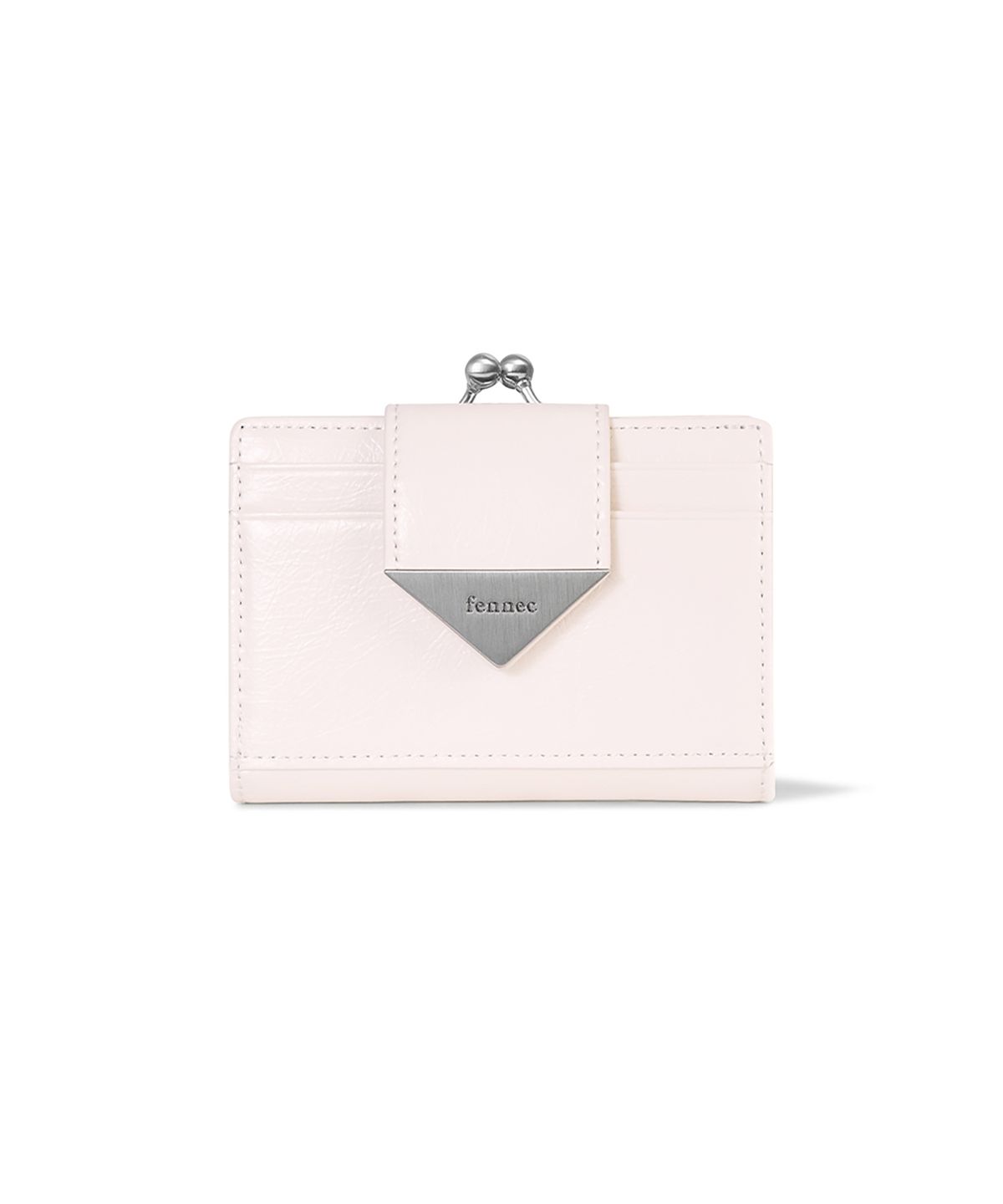 페넥(FENNEC) CRINKLE TRIANGLE FRAME BRIDGE WALLET - BLOSSOM