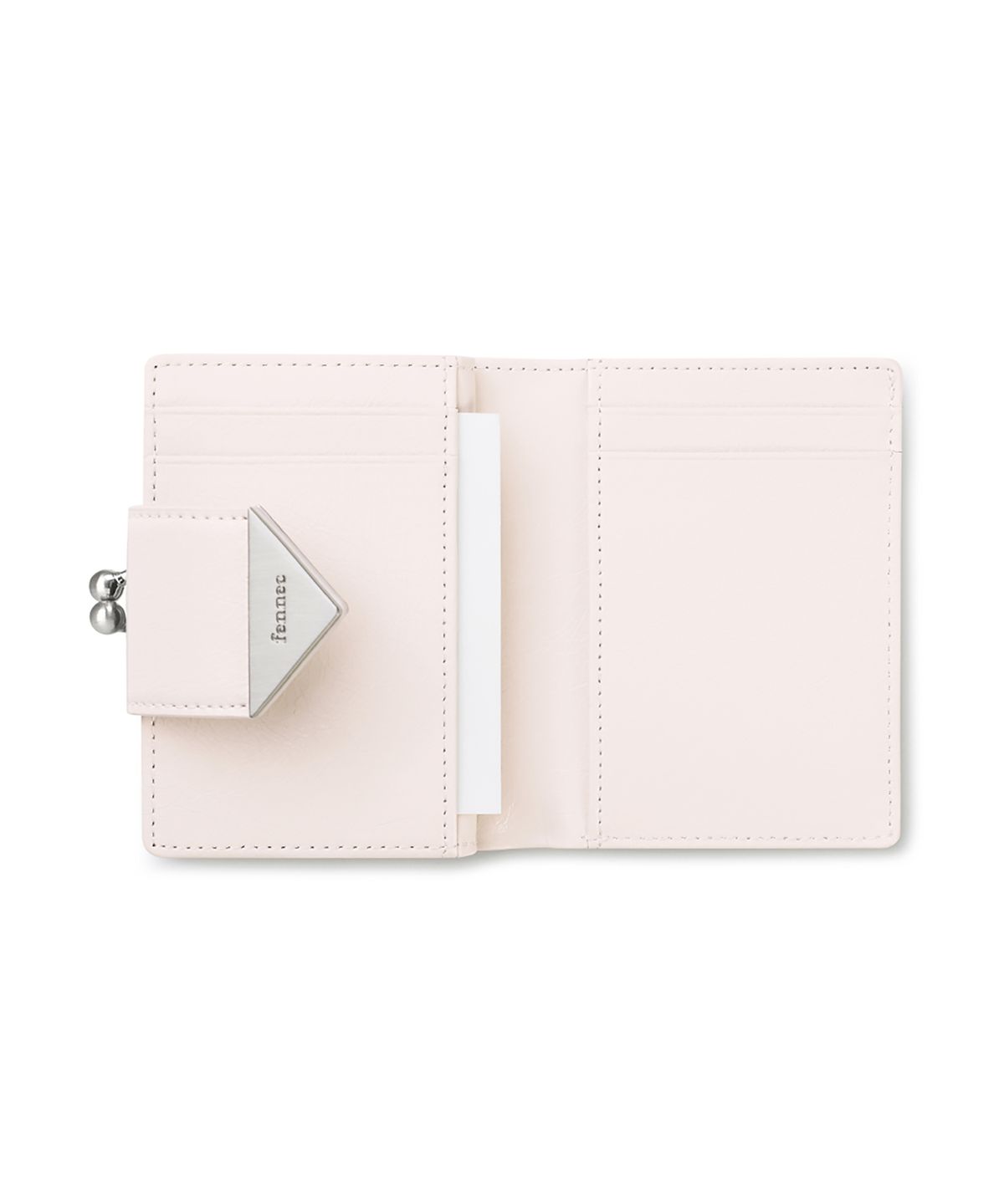 페넥(FENNEC) CRINKLE TRIANGLE FRAME BRIDGE WALLET - BLOSSOM