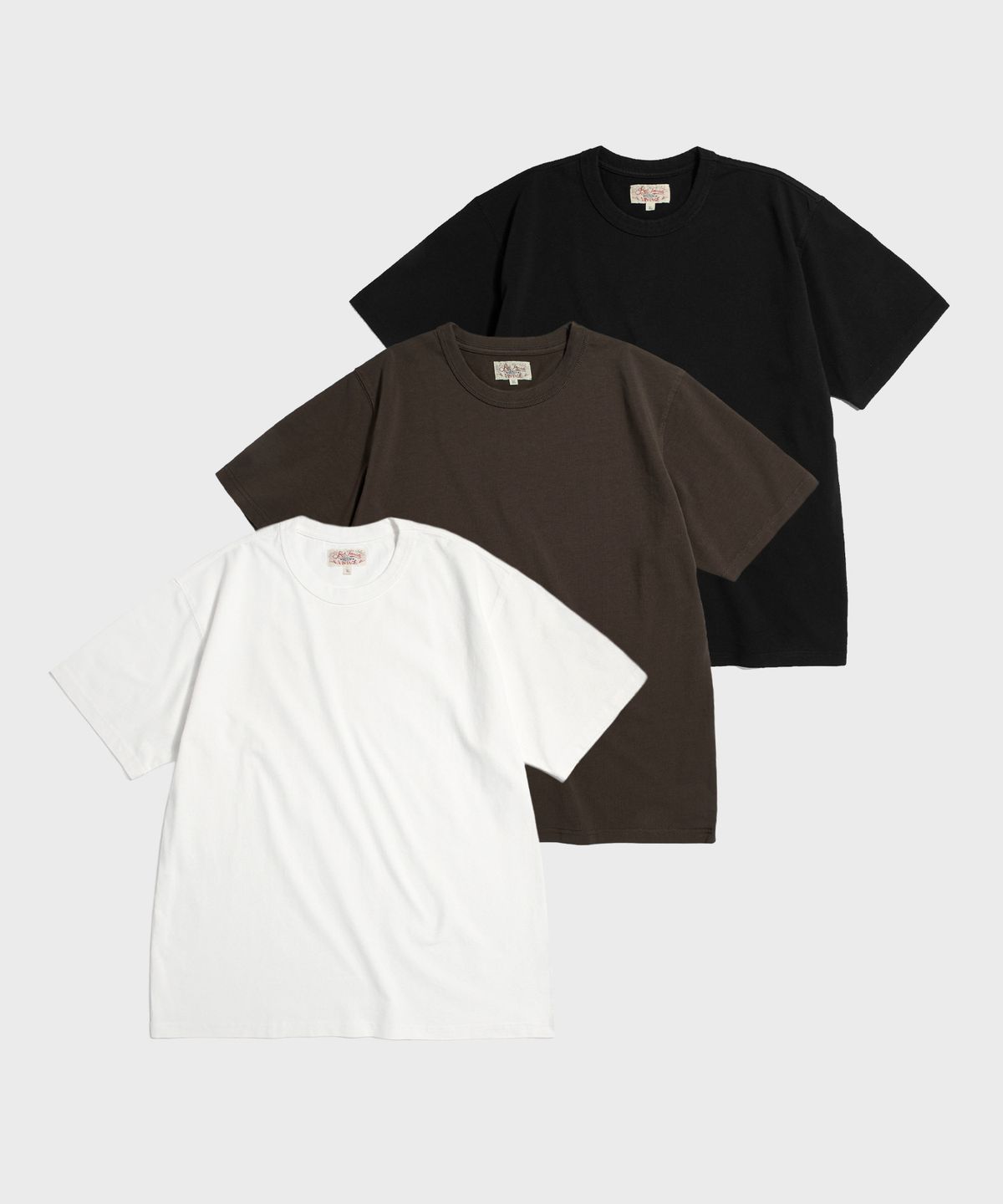 레드토네이도(RED TORNADO) 9.5oz Cotton Basic Tee Mocha Brown
