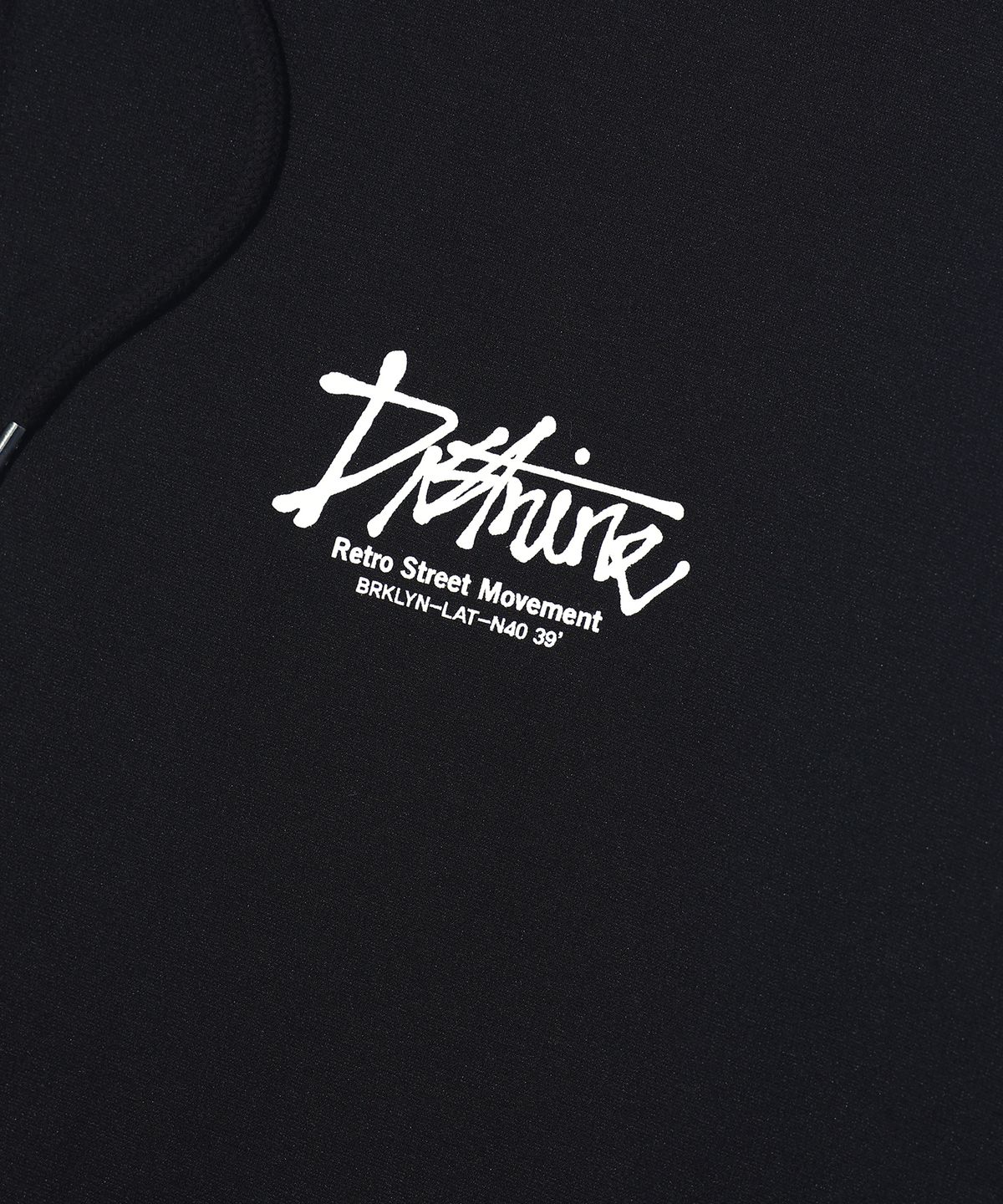 디스트나인(DISTN9NE) 스트릿 그래픽 투웨이 후드집업 LQ7TU428_DARK GREY