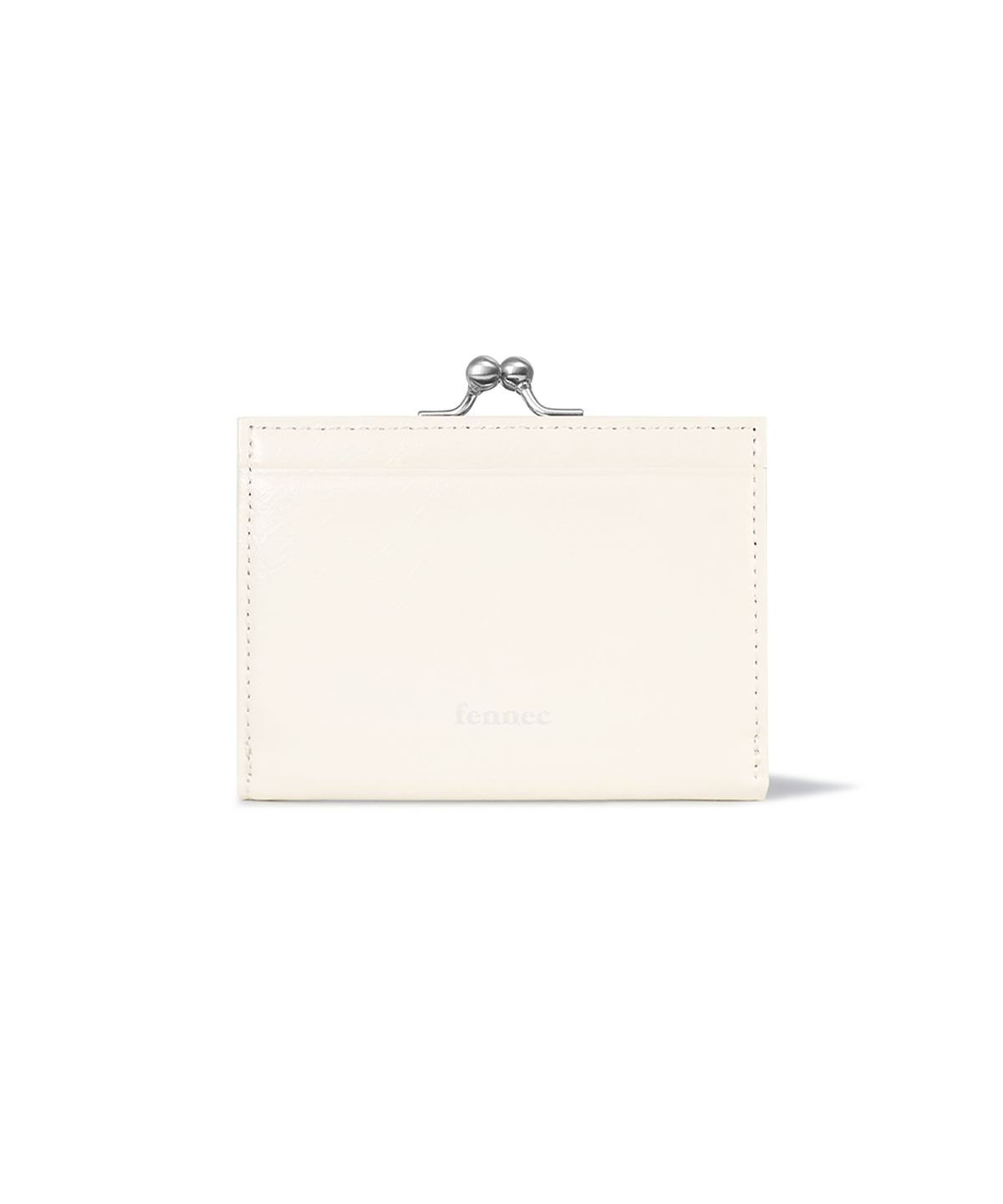 페넥(FENNEC) CRINKLE TRIANGLE FRAME WALLET - VANILLA