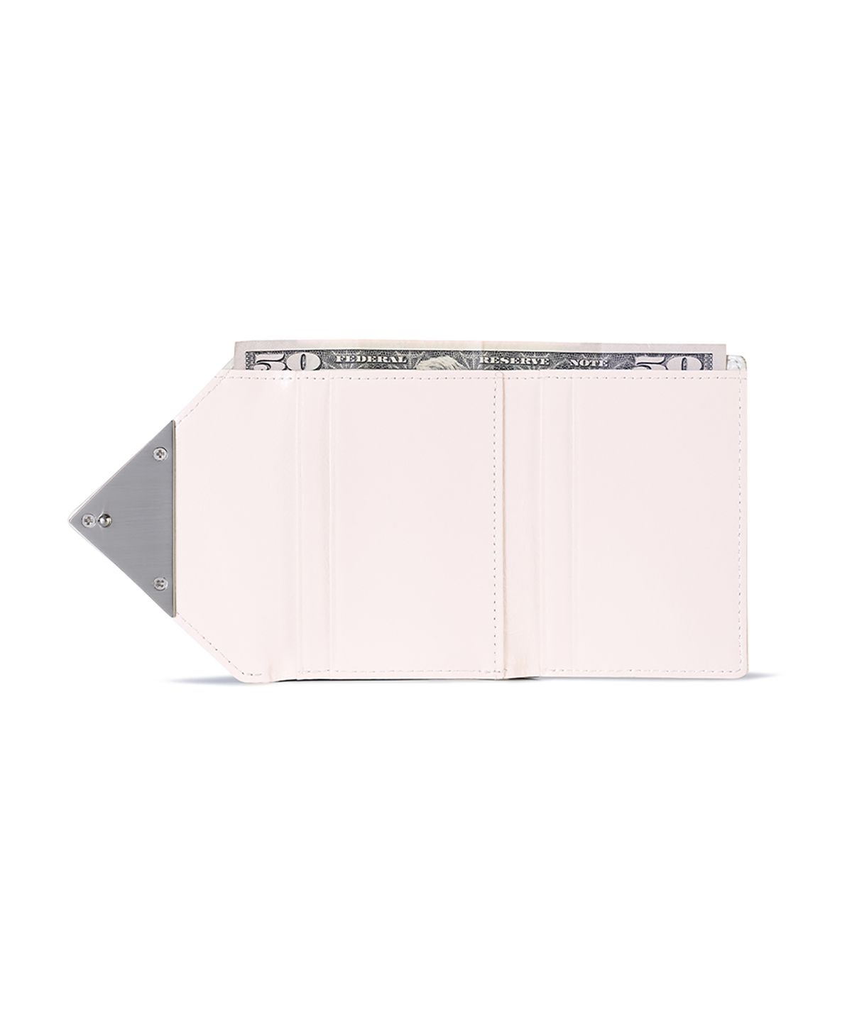 페넥(FENNEC) CRINKLE TRIANGLE FRAME WALLET - BLOSSOM