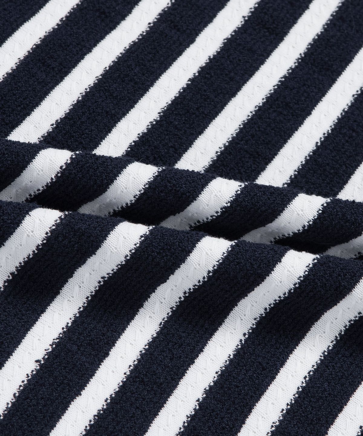 라코스테(LACOSTE) 여성 부클 스트라이프 반팔 스웨터 AF251E-56G 166