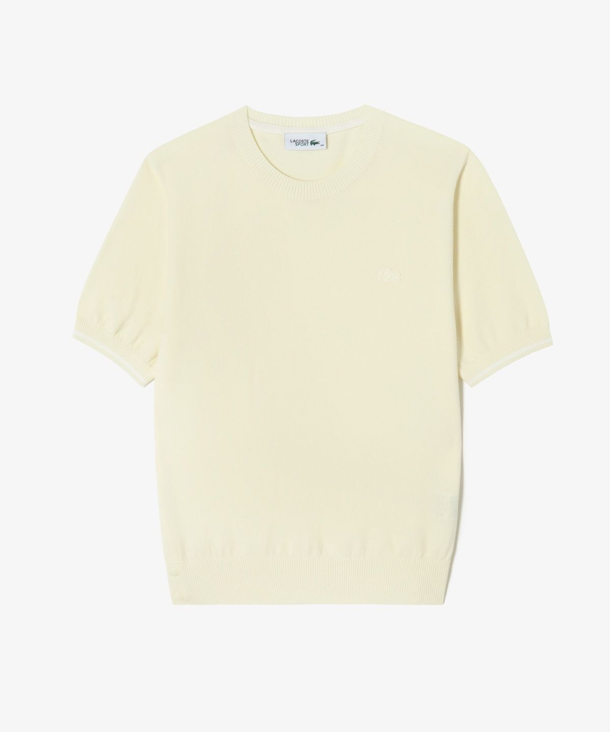 라코스테(LACOSTE) 여성 베이직 반팔 라운드 스웨터 AF335E-56G S7G