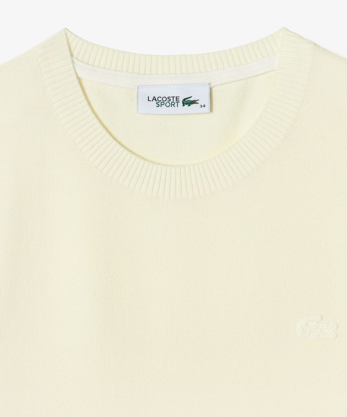 라코스테(LACOSTE) 여성 베이직 반팔 라운드 스웨터 AF335E-56G S7G