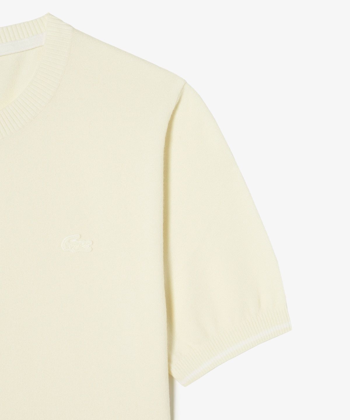라코스테(LACOSTE) 여성 베이직 반팔 라운드 스웨터 AF335E-56G S7G