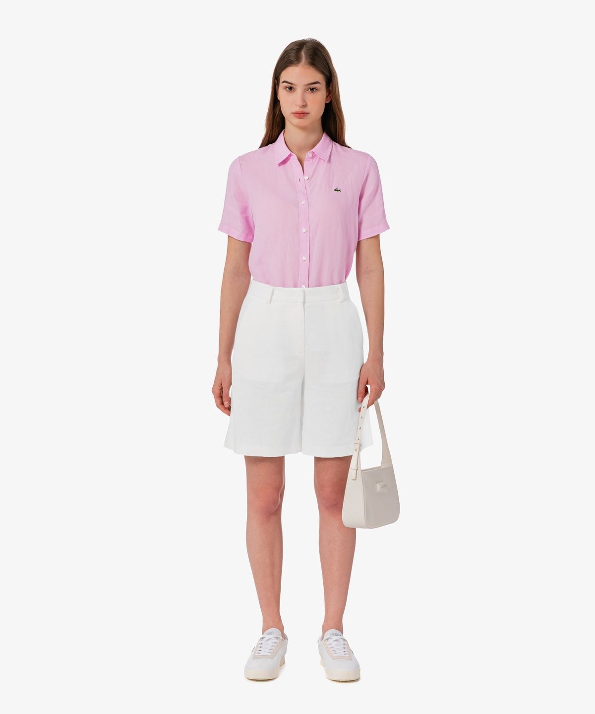 라코스테(LACOSTE) 여성 NEW 레귤러 반팔 셔츠 CF139E-56G Z4H