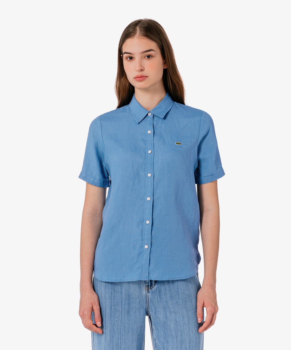 라코스테(LACOSTE) 여성 NEW 레귤러 반팔 셔츠 CF139E-56G 776