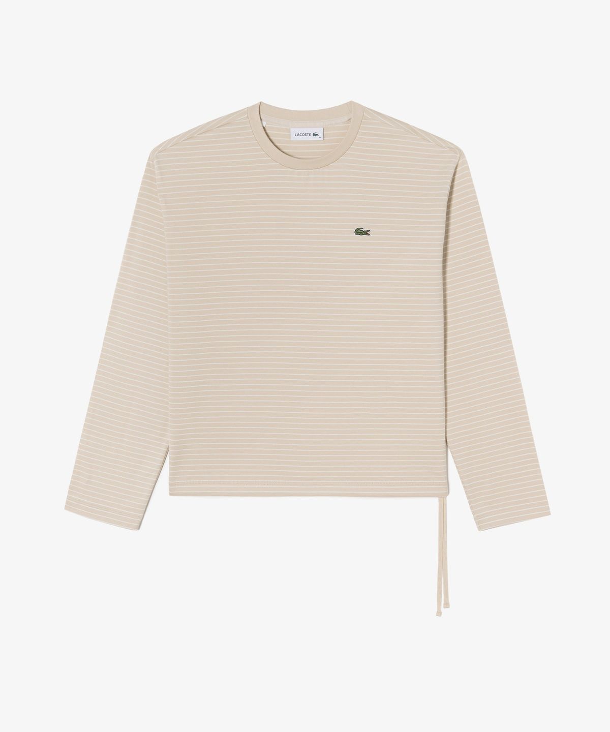 라코스테(LACOSTE) 여성 스트라이프 리본 긴팔 티셔츠 TF932E-56G X6F