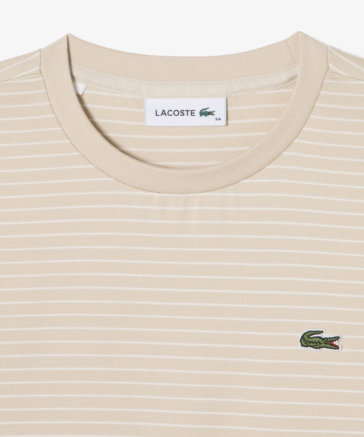 라코스테(LACOSTE) 여성 스트라이프 리본 긴팔 티셔츠 TF932E-56G X6F