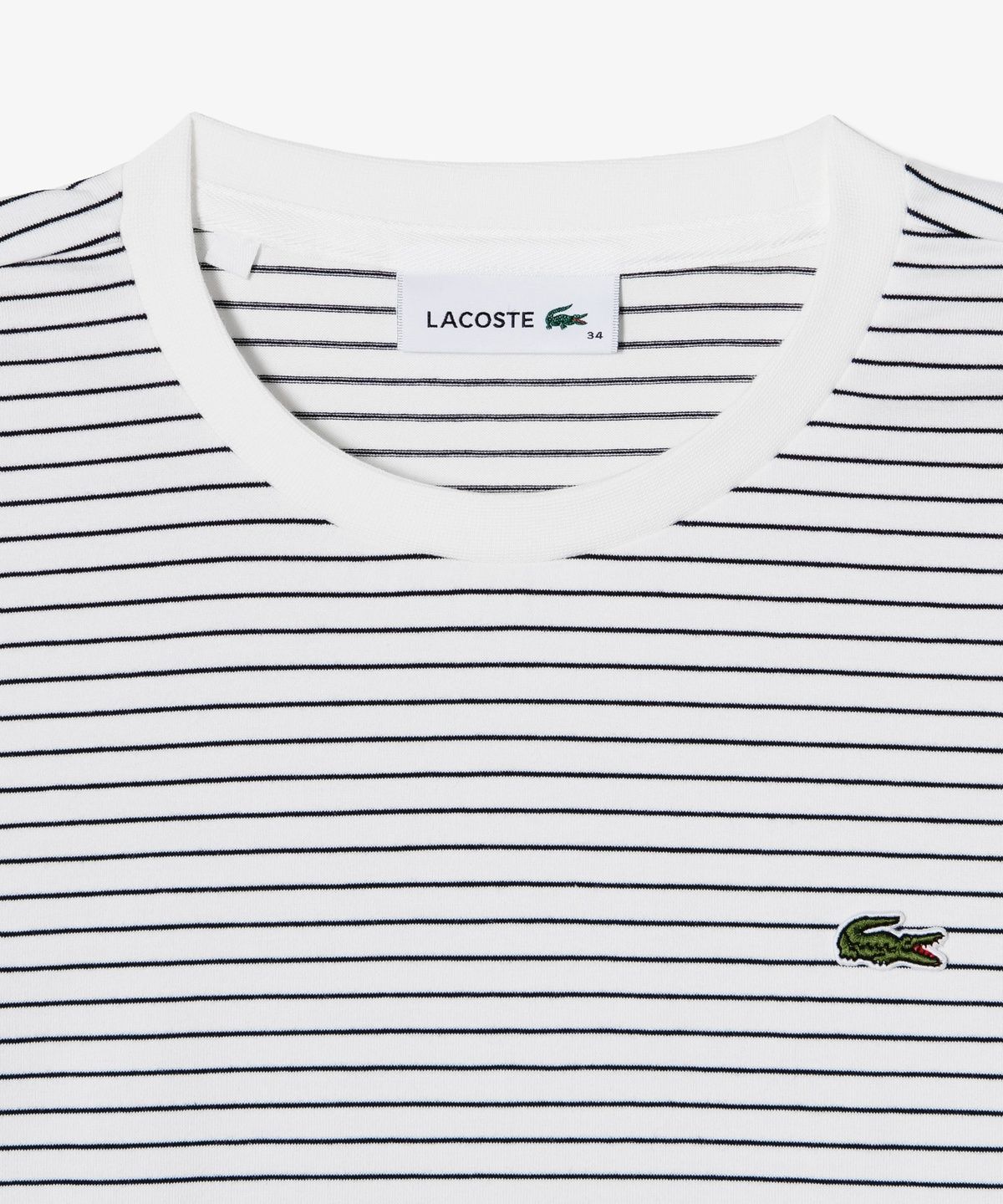 라코스테(LACOSTE) 여성 스트라이프 리본 긴팔 티셔츠 TF932E-56G 166