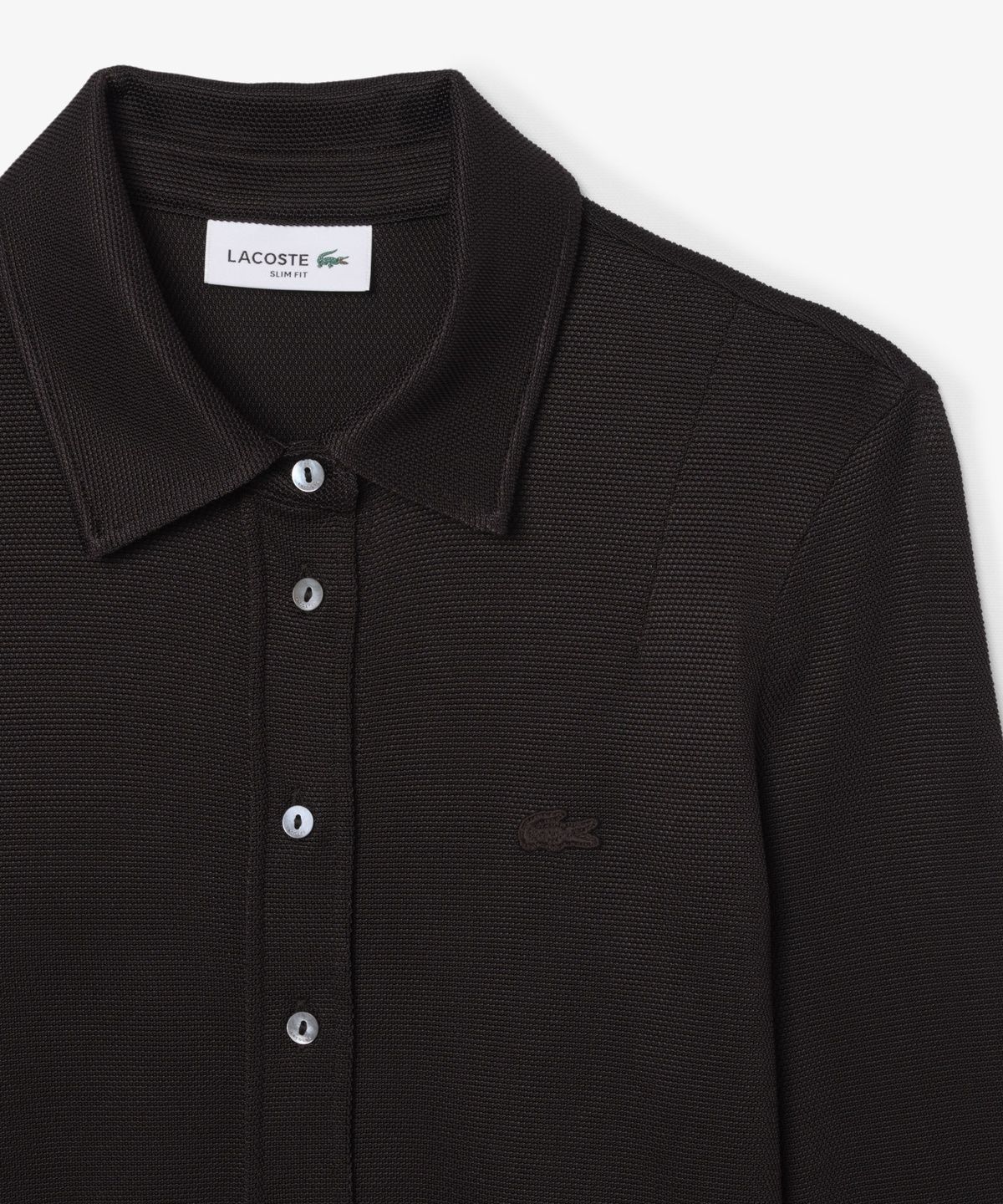 라코스테(LACOSTE) 여성 샤이니 피케 긴팔 폴로 셔츠 PF0952-56G 3LA