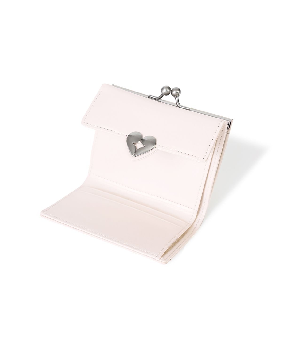페넥(FENNEC) CRINKLE HEARTY FRAME WALLET - BLOSSOM