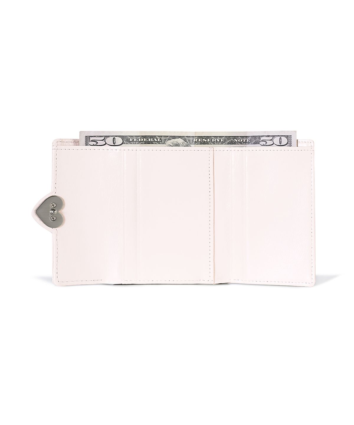 페넥(FENNEC) CRINKLE HEARTY FRAME WALLET - BLOSSOM