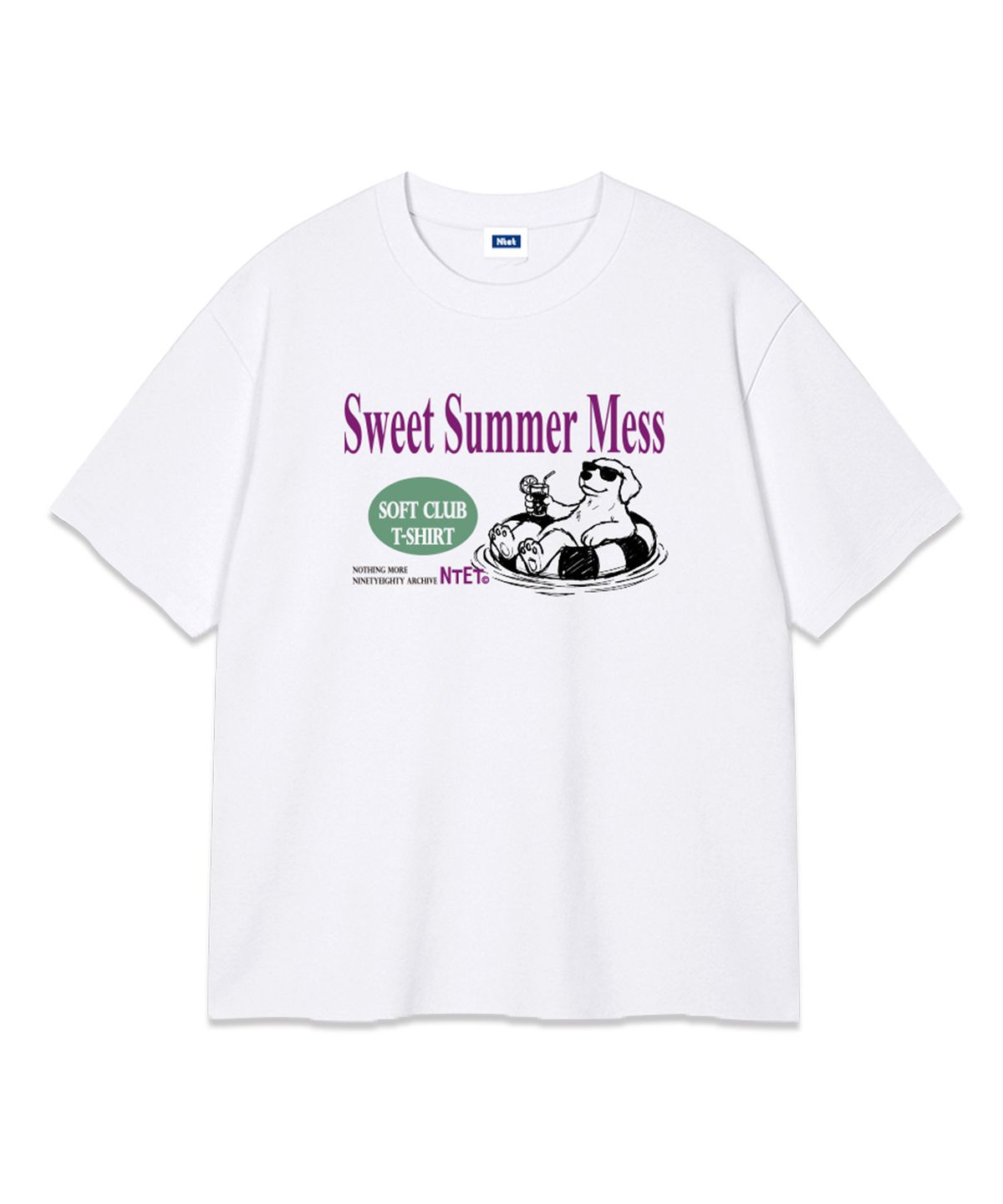 엔티이티(NTET) sweet smmer mess over fit t-shirt (3color)