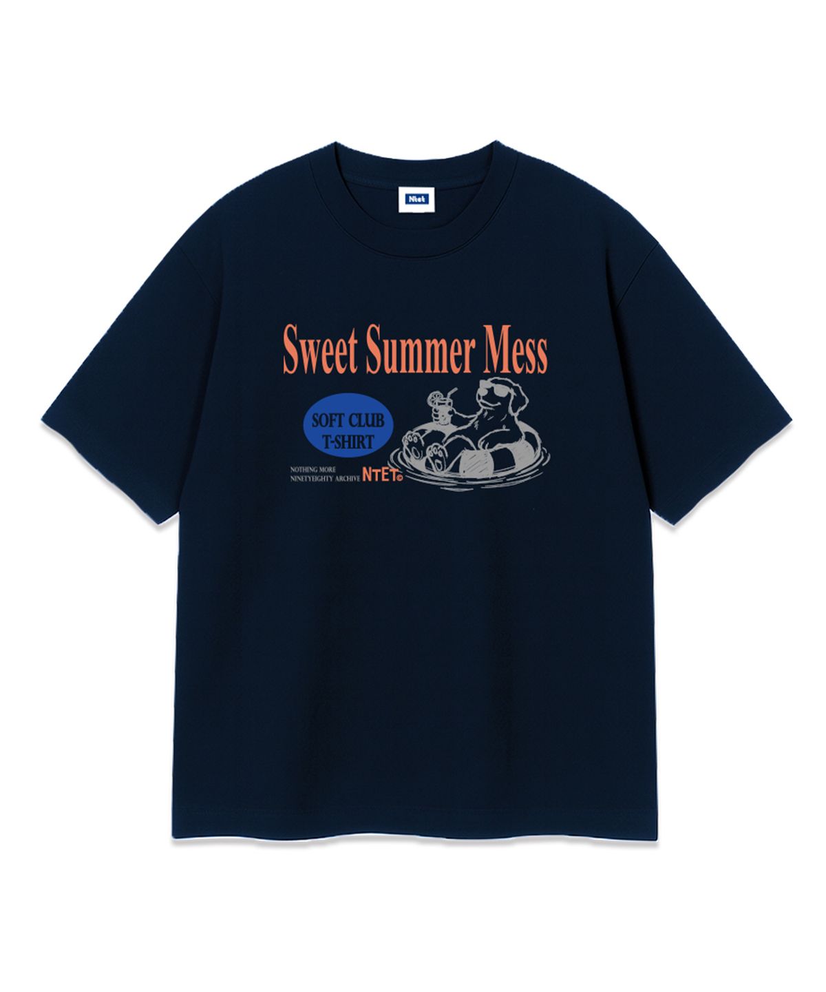 엔티이티(NTET) sweet smmer mess over fit t-shirt (3color)