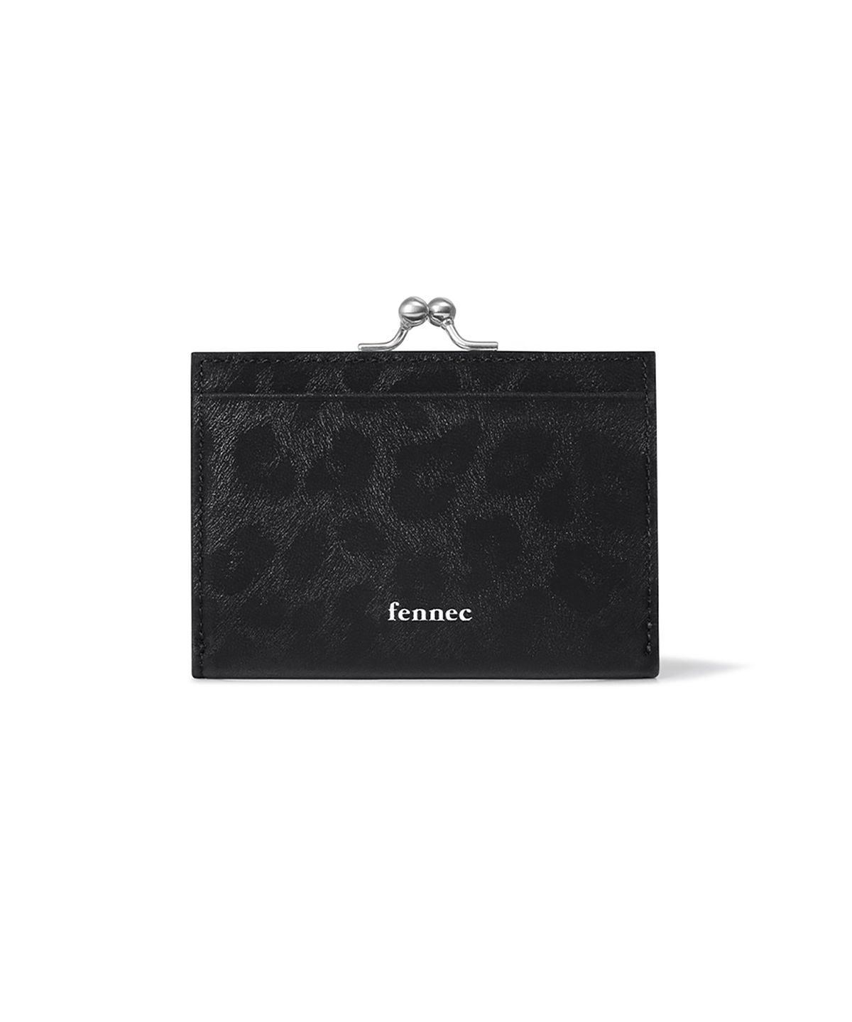 페넥(FENNEC) HEARTY FRAME WALLET - LEOPARD BLACK