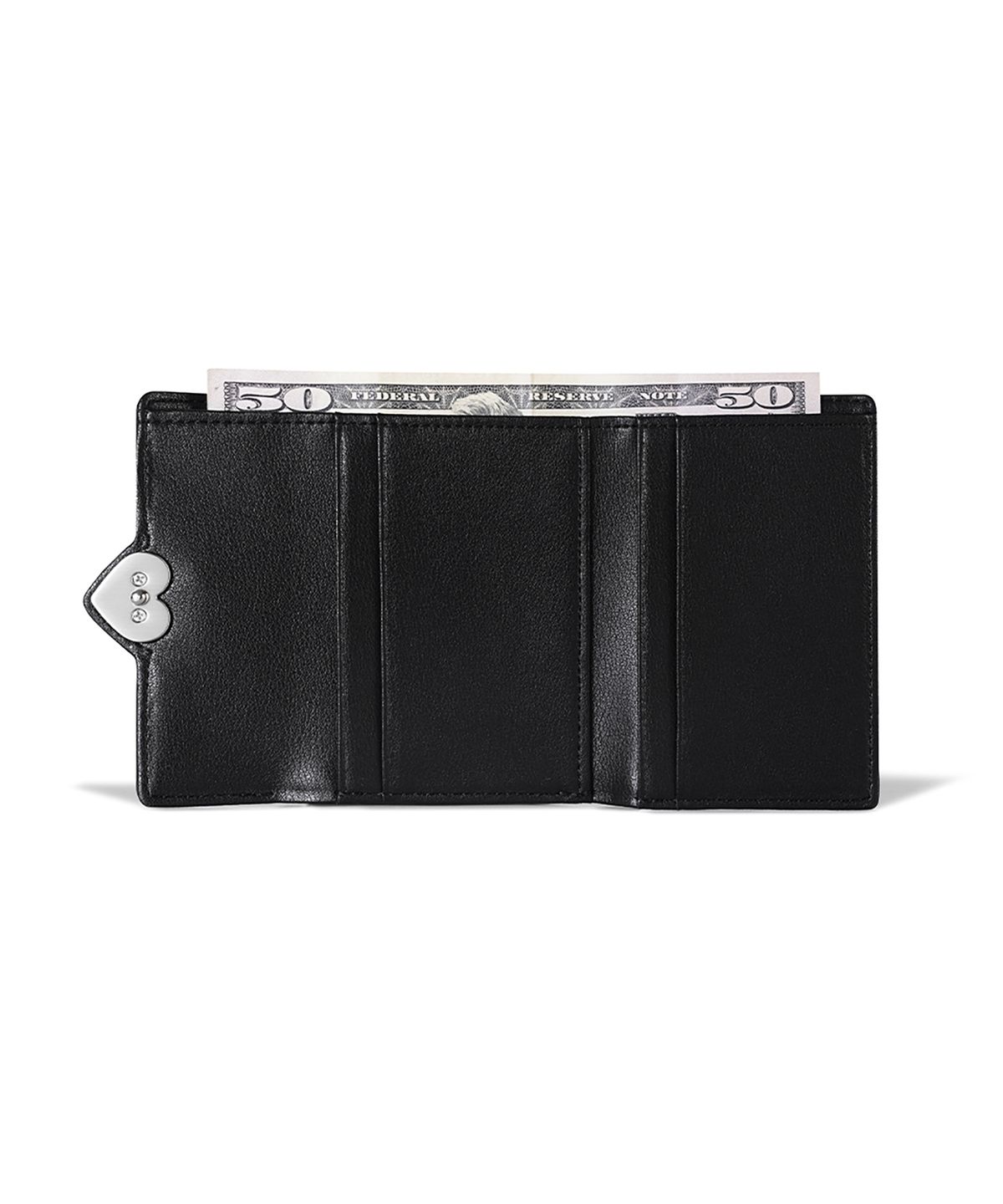 페넥(FENNEC) HEARTY FRAME WALLET - LEOPARD BLACK