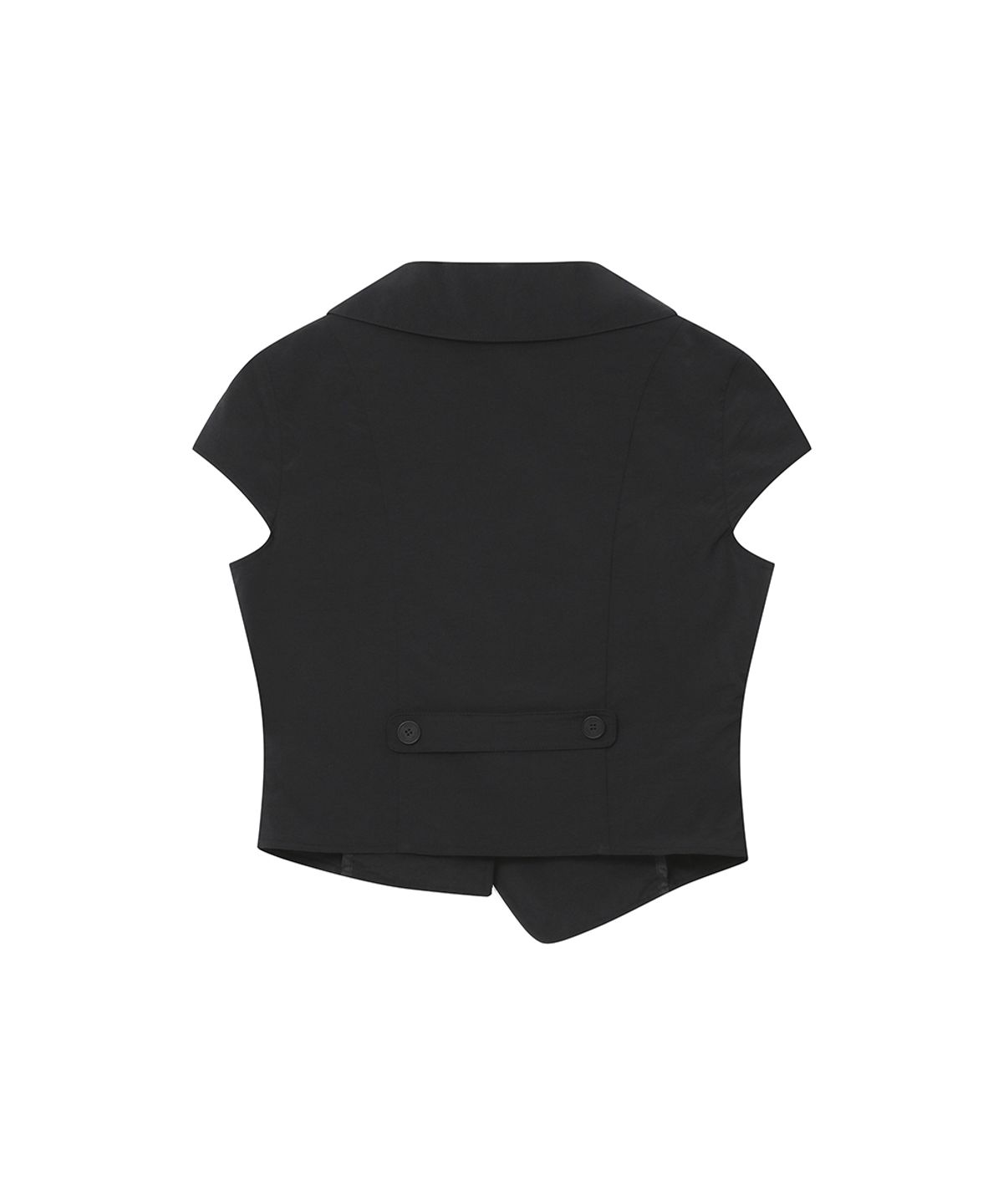 미세키서울(MISEKI SEOUL) Crop round collar jacket BLACK