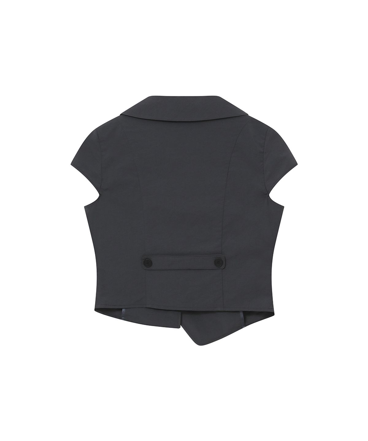 미세키서울(MISEKI SEOUL) Crop round collar jacket CHARCOAL