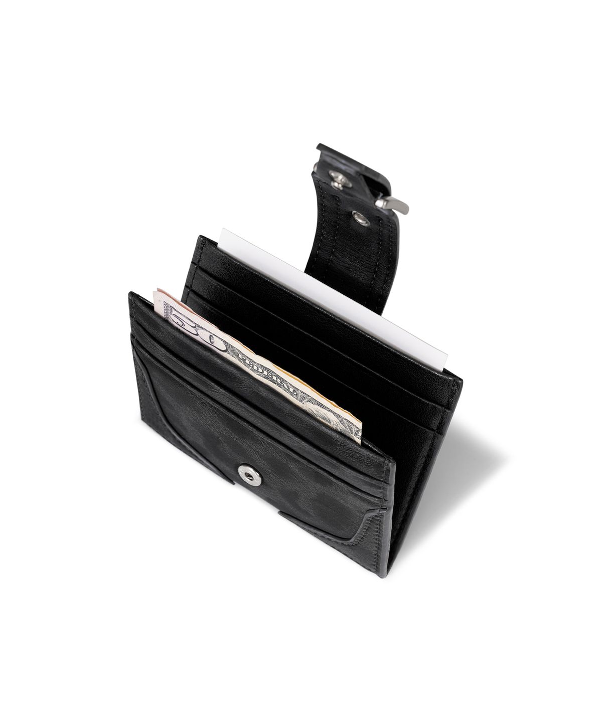 페넥(FENNEC) BUCKLE BRIDGE POCKET - LEOPARD BLACK