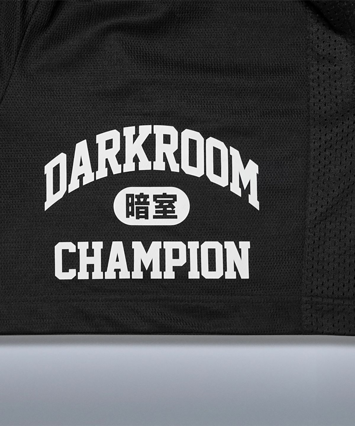 챔피온(CHAMPION) 챔피온 X 다크룸 스튜디오 헤비웨이트 메쉬 쇼츠 Black
