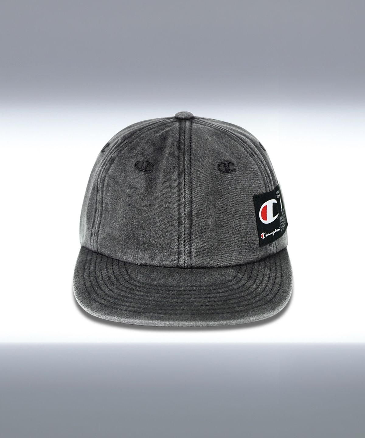 챔피온(CHAMPION) 챔피온 X 다크룸 스튜디오 6패널 볼캡 Charcoal