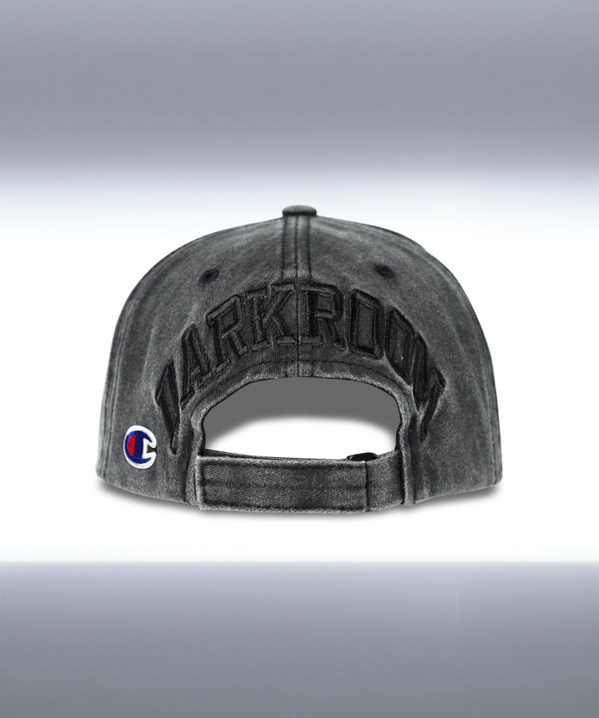 챔피온(CHAMPION) 챔피온 X 다크룸 스튜디오 6패널 볼캡 Charcoal