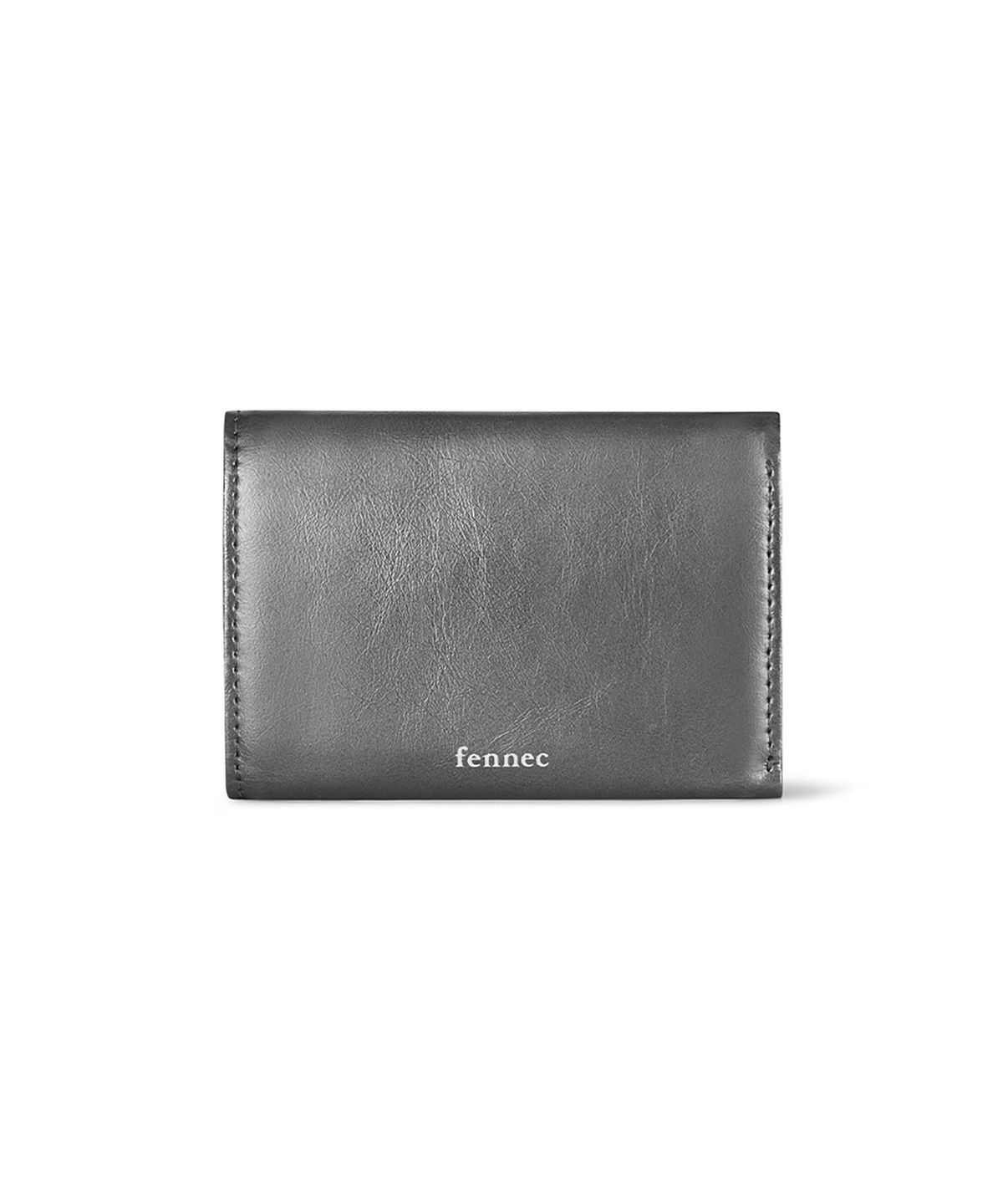 페넥(FENNEC) CRINKLE TRIANGLE TRIPLE WALLET - METAL GREY