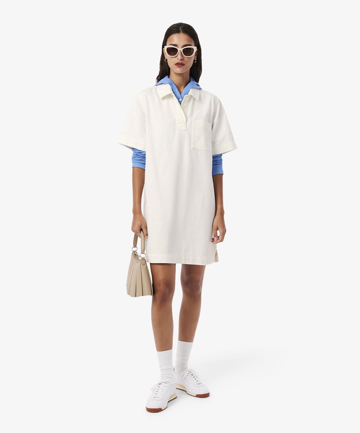 라코스테(LACOSTE) 여성 데님 폴로 드레스 EF0192-56G 001