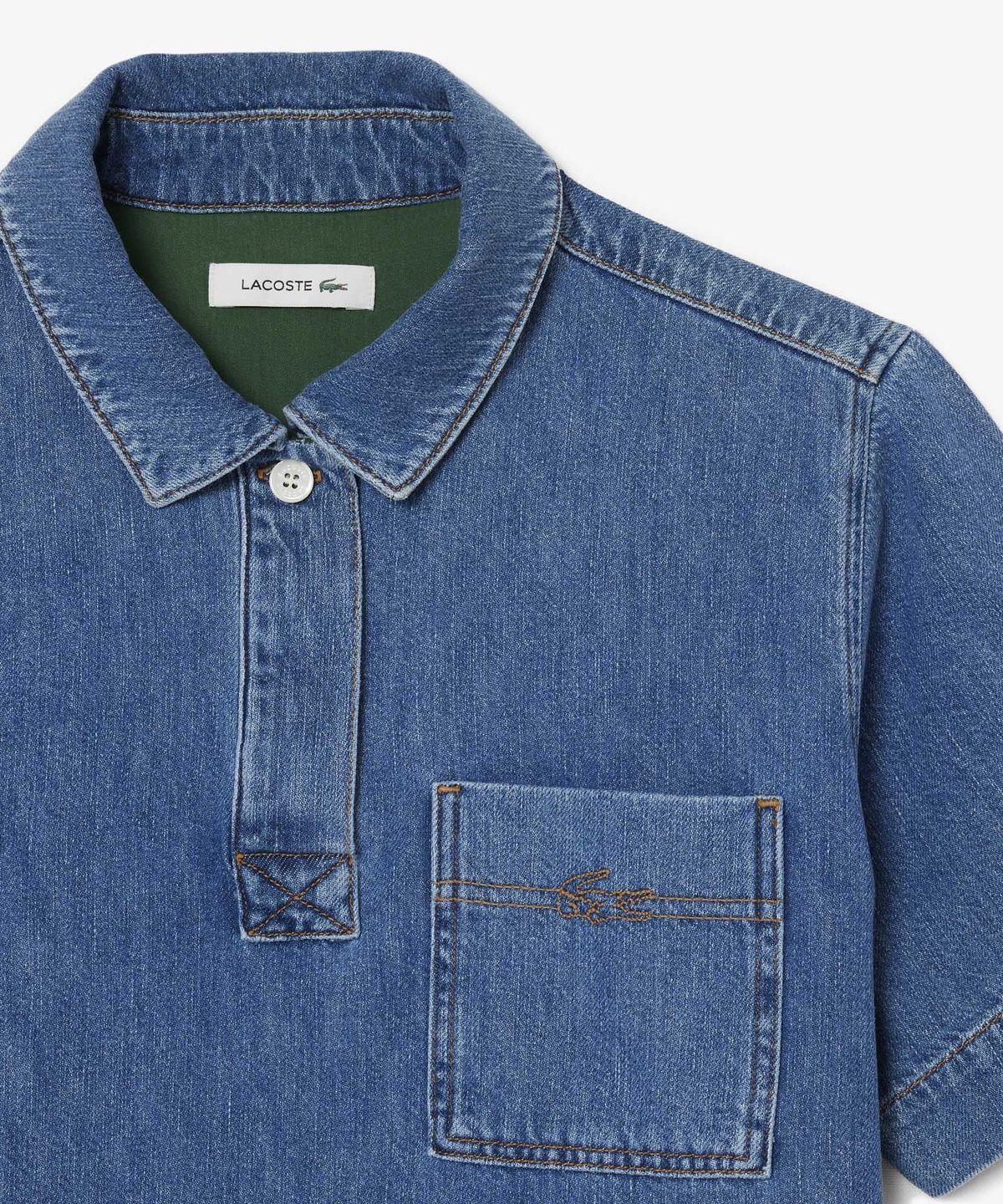 라코스테(LACOSTE) 여성 데님 폴로 드레스 EF0192-56G 36L