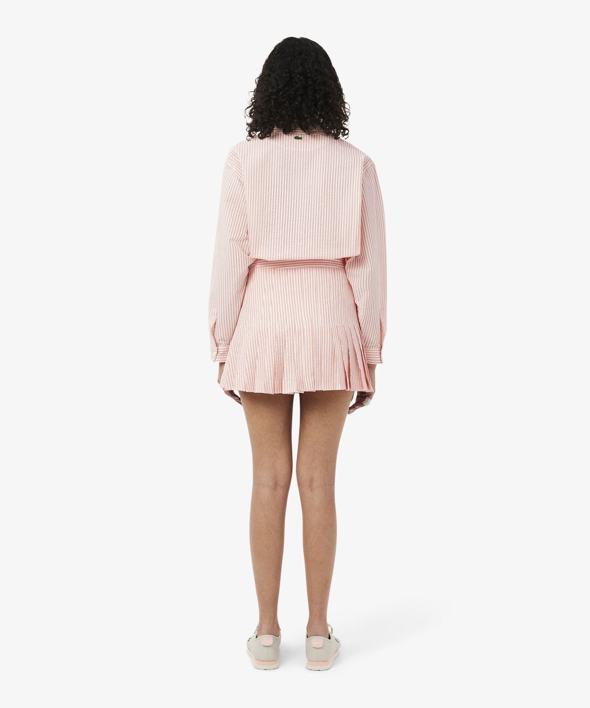 라코스테(LACOSTE) 여성 스트라이프 시어서커 스커트 JF5024-56G RNI