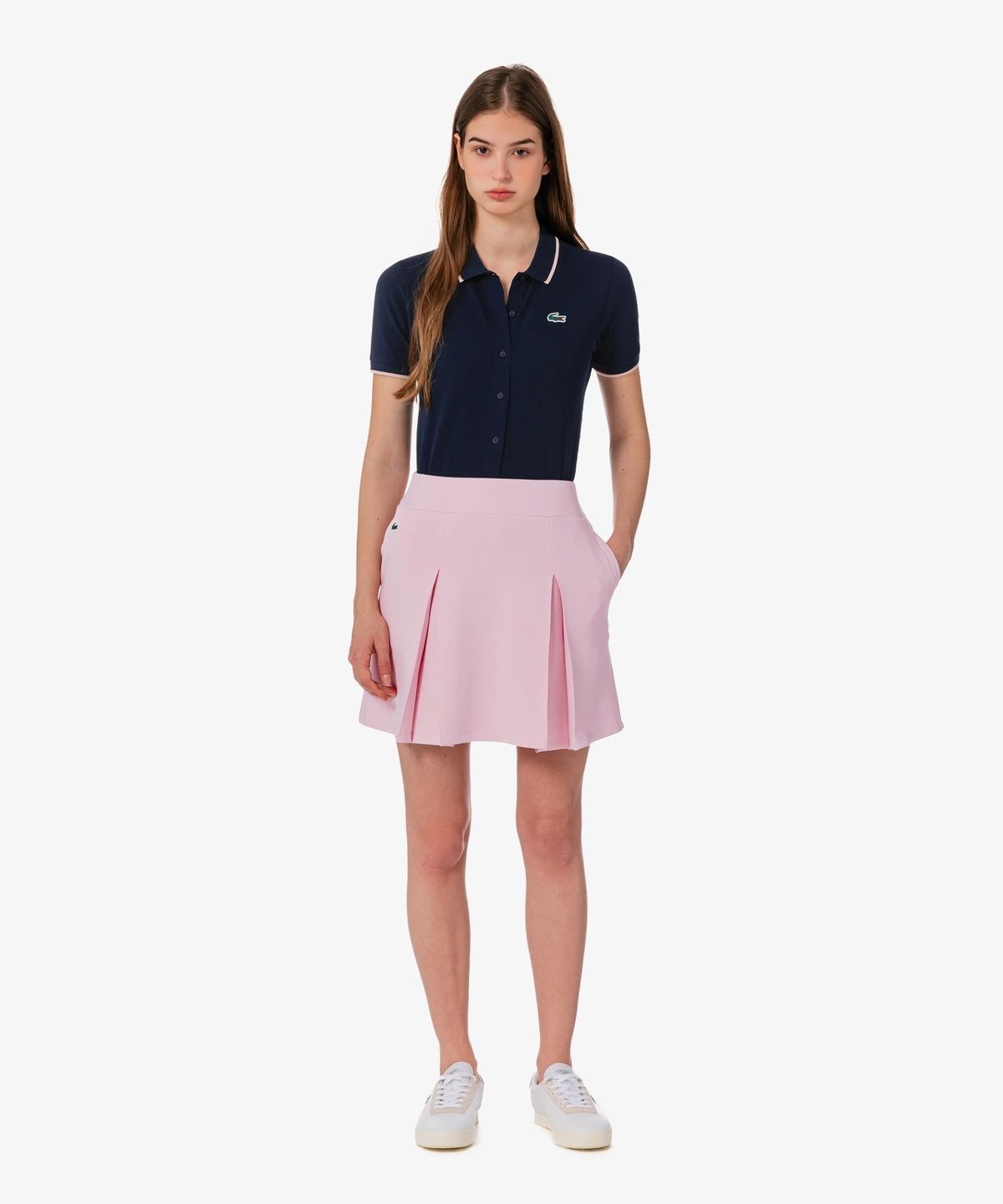 라코스테(LACOSTE) 여성 라이트 저지 셋업 스커트 JF232E-56G Z4H