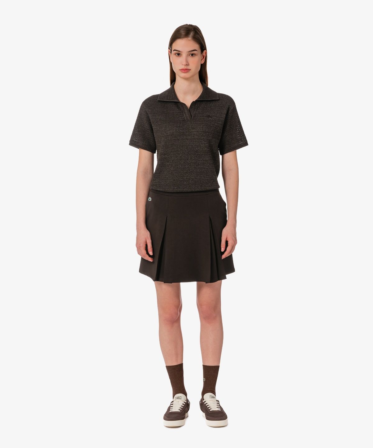 라코스테(LACOSTE) 여성 라이트 저지 셋업 스커트 JF232E-56G 3LA