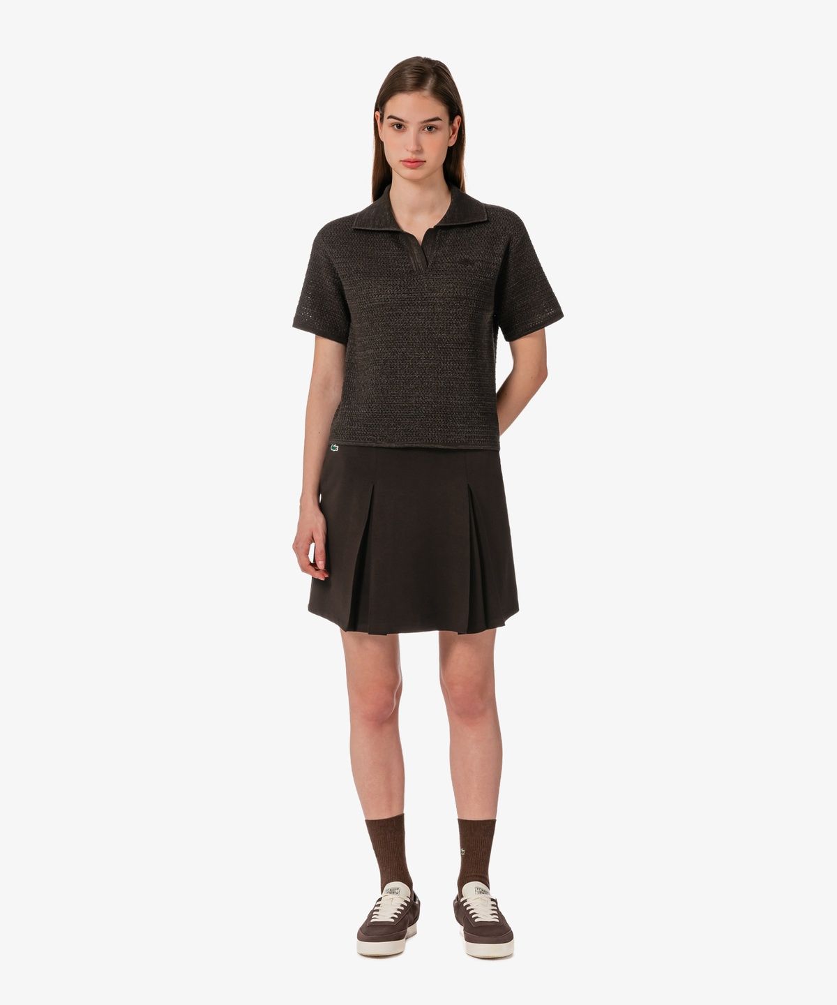 라코스테(LACOSTE) 여성 라이트 저지 셋업 스커트 JF232E-56G 3LA
