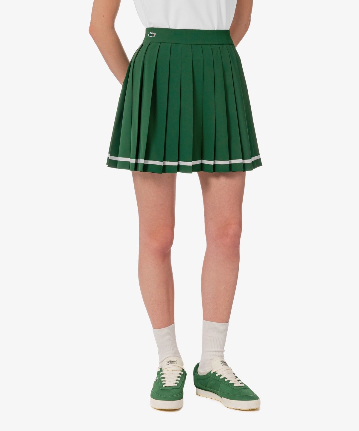 라코스테(LACOSTE) 여성 테니스 테이프 티핑 스커트 JF231E-56G 132