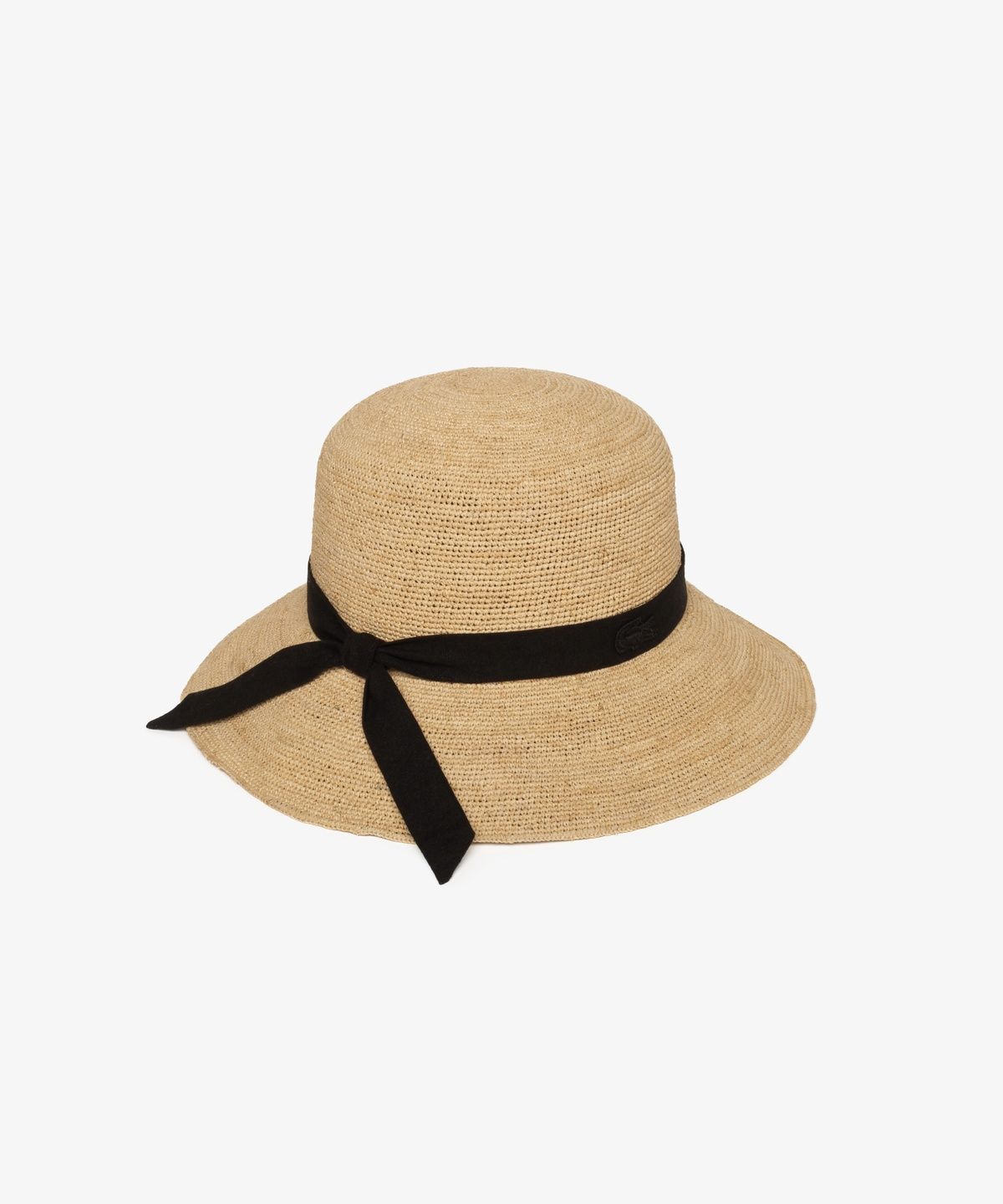 라코스테(LACOSTE) 여성 리본 스트랩 라피아 버킷햇 RK228E-56G 02S