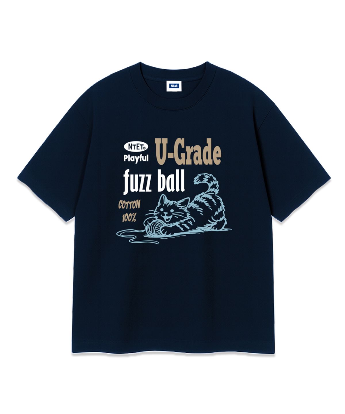 엔티이티(NTET) cotton cat over fit t-shirt (3color)