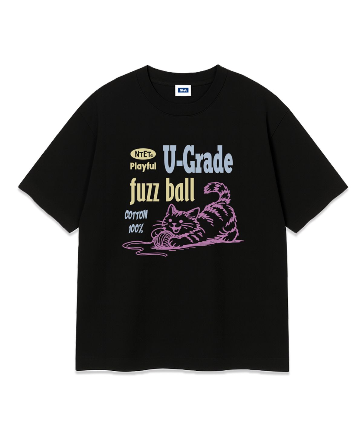 엔티이티(NTET) cotton cat over fit t-shirt (3color)
