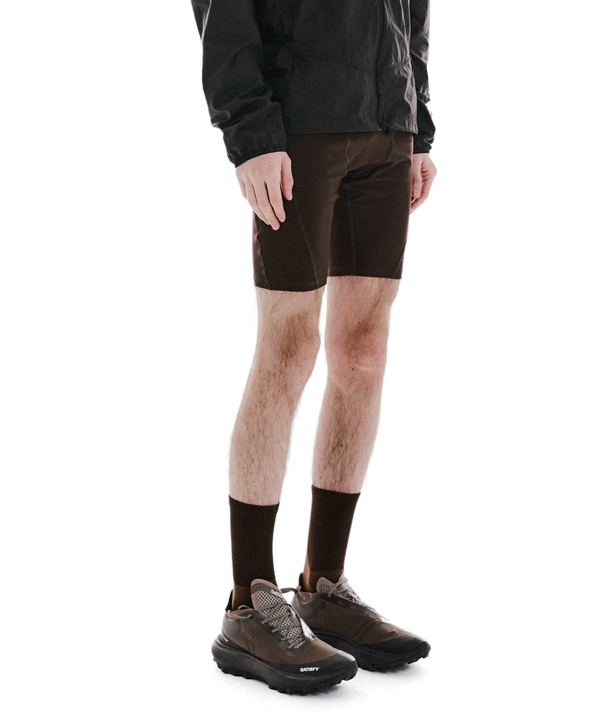 콜드웜(COLDWARM) Compression Half Tights (Sediment Brown)