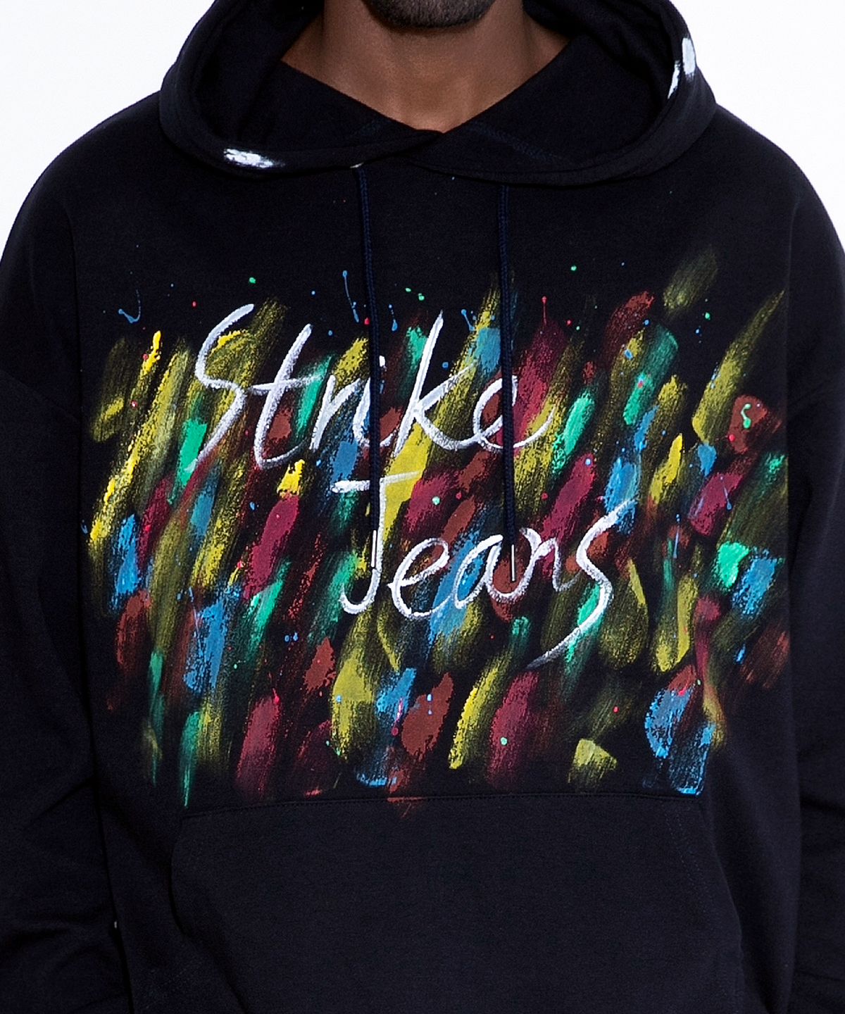 스트라이크(STRIKE) Chromatic Stroke Hoodie (NAVY)