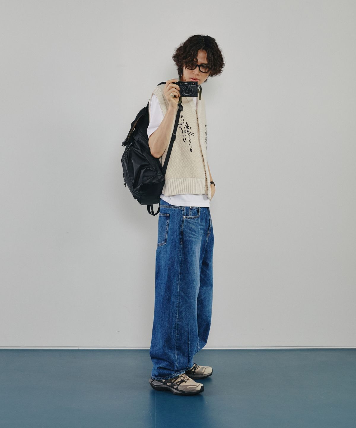 모덴아르더(MODEN ARDOR) 멀티플 다트 벌룬 데님 팬츠 (중청)