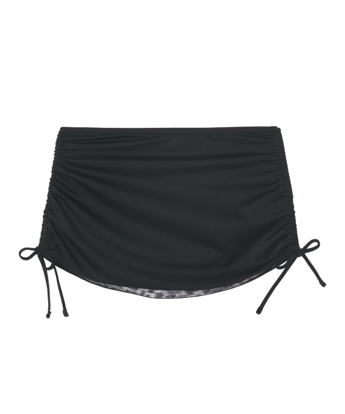로잔느(ROSEANNE) Reversible Mini Skirt (Noir Black/Leopard)