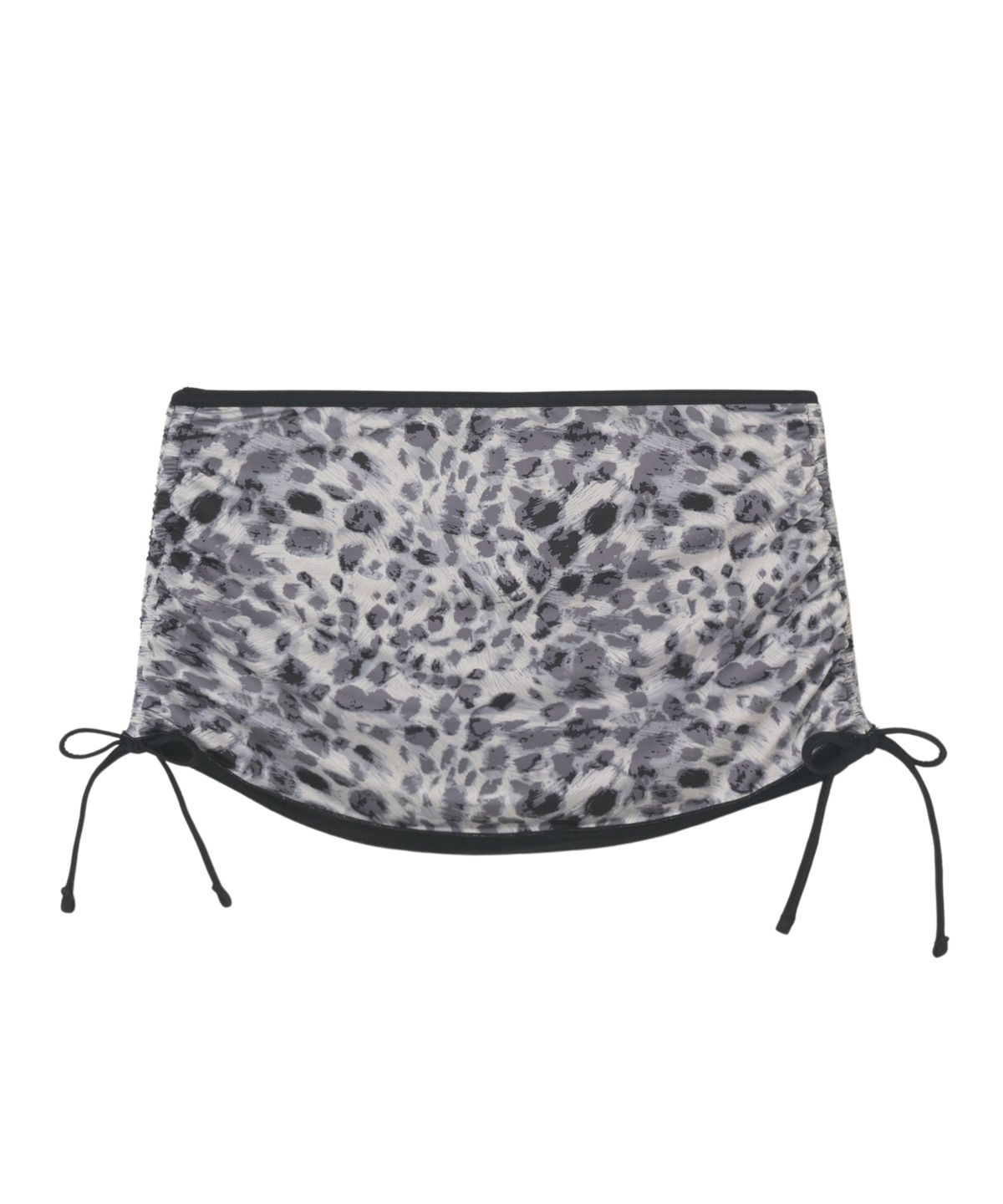로잔느(ROSEANNE) Reversible Mini Skirt (Noir Black/Leopard)
